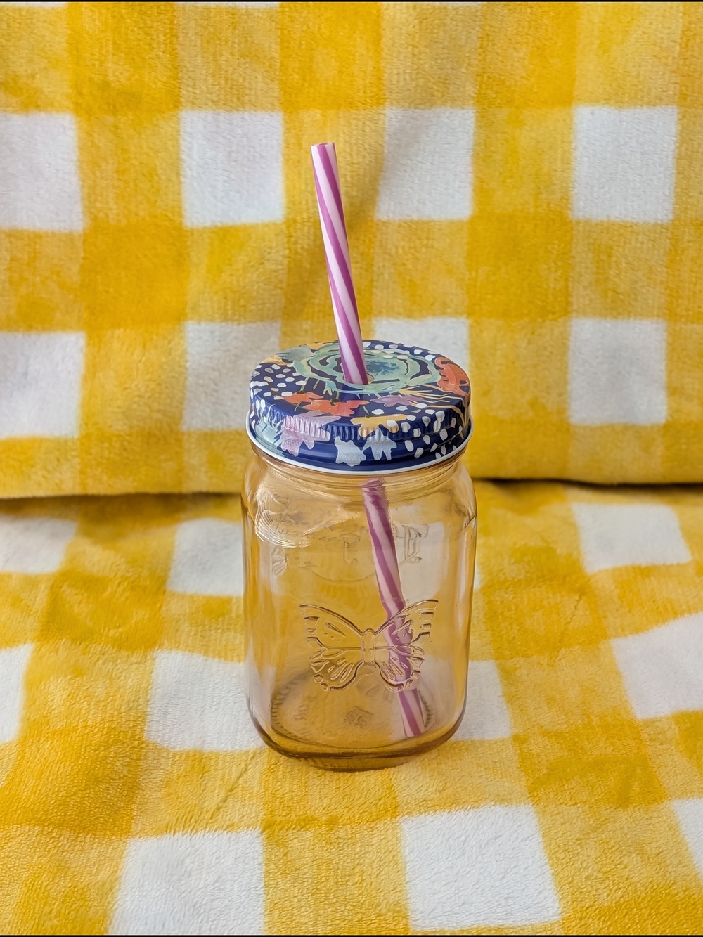 The Pioneer Woman Floral Mason Jar Straw Tumbler - Pink, Blue, Green
